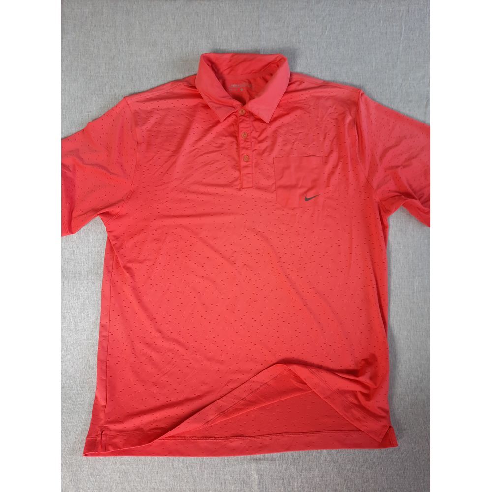 Nike Golf DriFit Men's XL Pink Lightweight Performance Stretch Polo Shirt